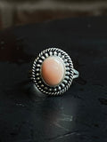 Pink Conch Ring Size 6 | 925 Sterling Silver E752
