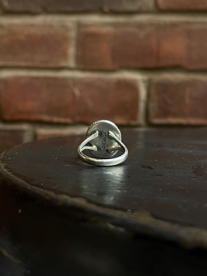 Pink Conch Ring Size 6 | 925 Sterling Silver E752