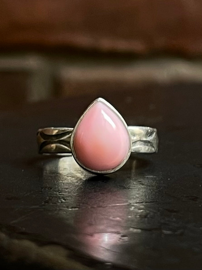 Pink Conch Ring Size 6.75 | 925 Sterling Silver E755