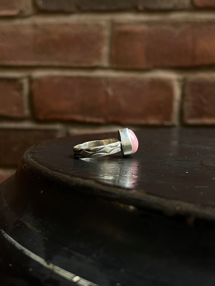 Pink Conch Ring Size 6.75 | 925 Sterling Silver E755