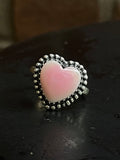 Pink Conch Ring Size 7 | 925 Sterling Silver E749