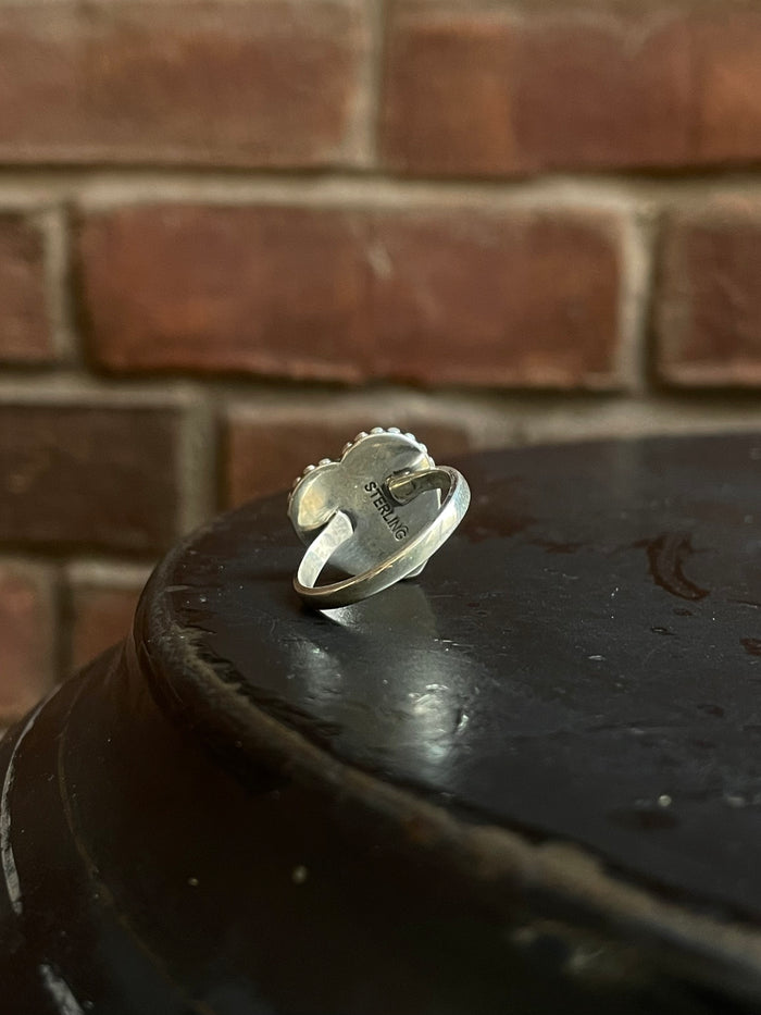 Pink Conch Ring Size 7 | 925 Sterling Silver E749