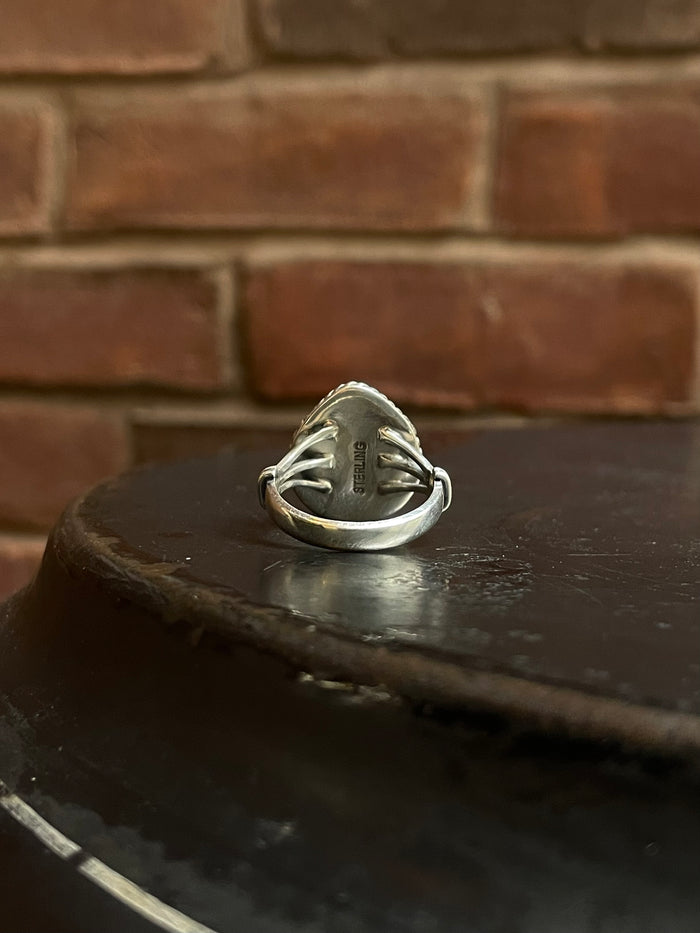 Pink Conch Ring Size 8 | 925 Sterling Silver E747