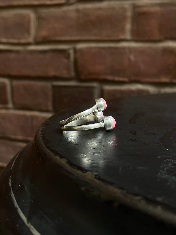Pink Conch Ring Size 9 | 925 Sterling Silver E750