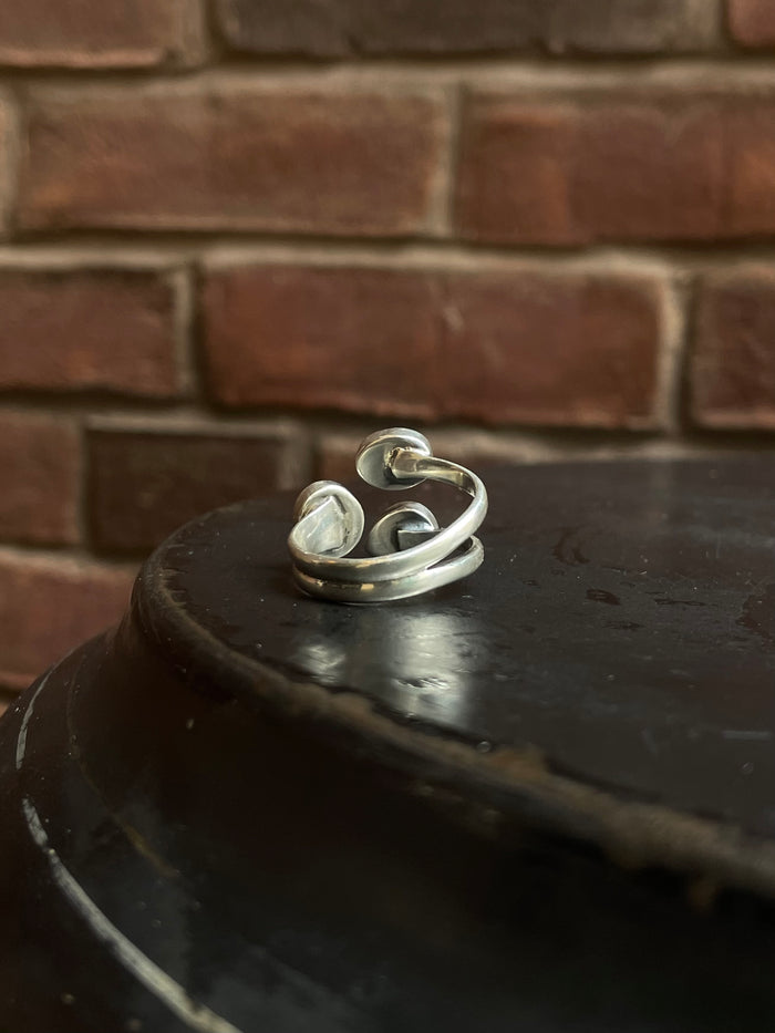 Pink Conch Ring Size 9 | 925 Sterling Silver E750