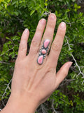 Pink Conch Row Ring Size 8 | 925 Sterling Silver B644