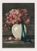 "Pink Flowers in a White Vase" Art Print_Sugar & Canvas_Anton Müller