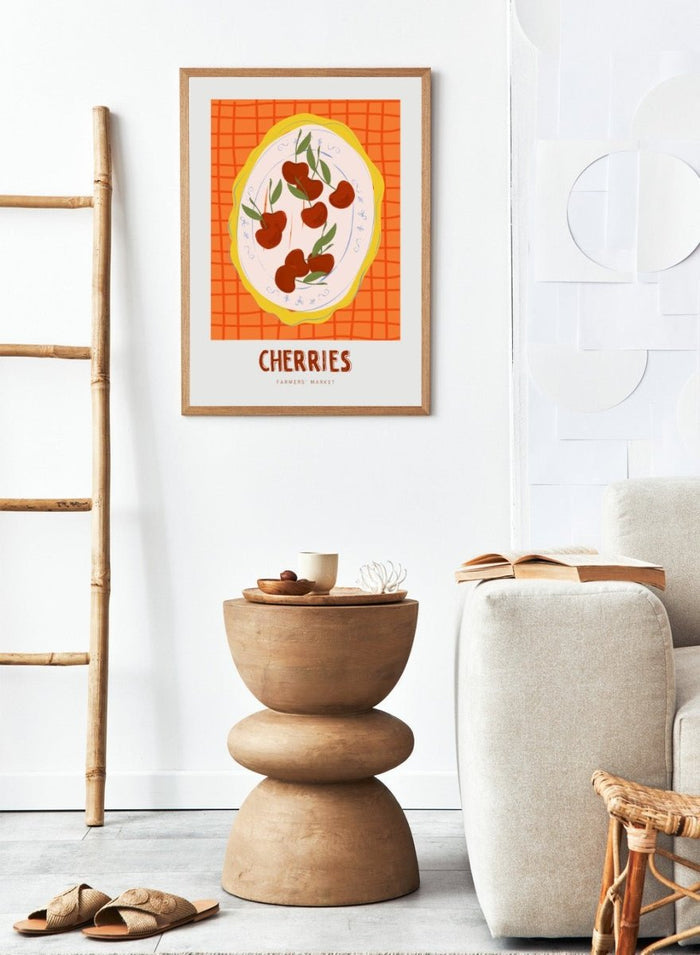'Plated Cherries' Aesthetic Art Print_Sugar & Canvas_Sugar & Canvas