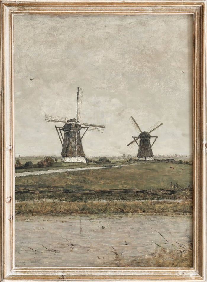 "Polder with Mills near Overschie" Art Print_Sugar & Canvas_Paul Gabriël