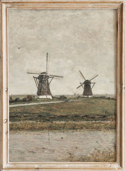 "Polder with Mills near Overschie" Art Print_Sugar & Canvas_Paul Gabriël