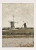 "Polder with Mills near Overschie" Art Print_Sugar & Canvas_Paul Gabriël