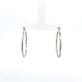 Polished Sterling Silver Hoop Earrings