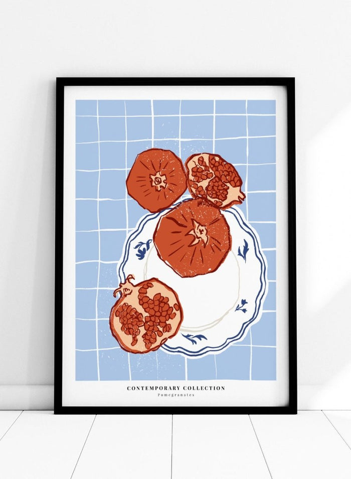 Pomegranates Kitchen Illustration Art Print_Sugar & Canvas_Sugar & Canvas