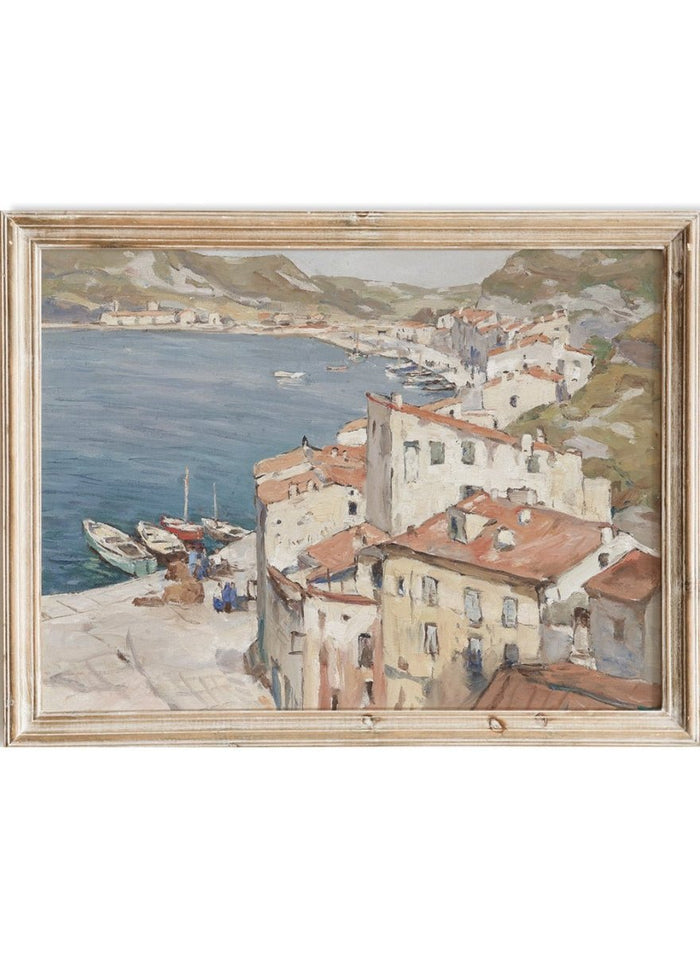 "Port of Bonifacio" Art Print_Sugar & Canvas_Franz Gruber-Gleichenberg