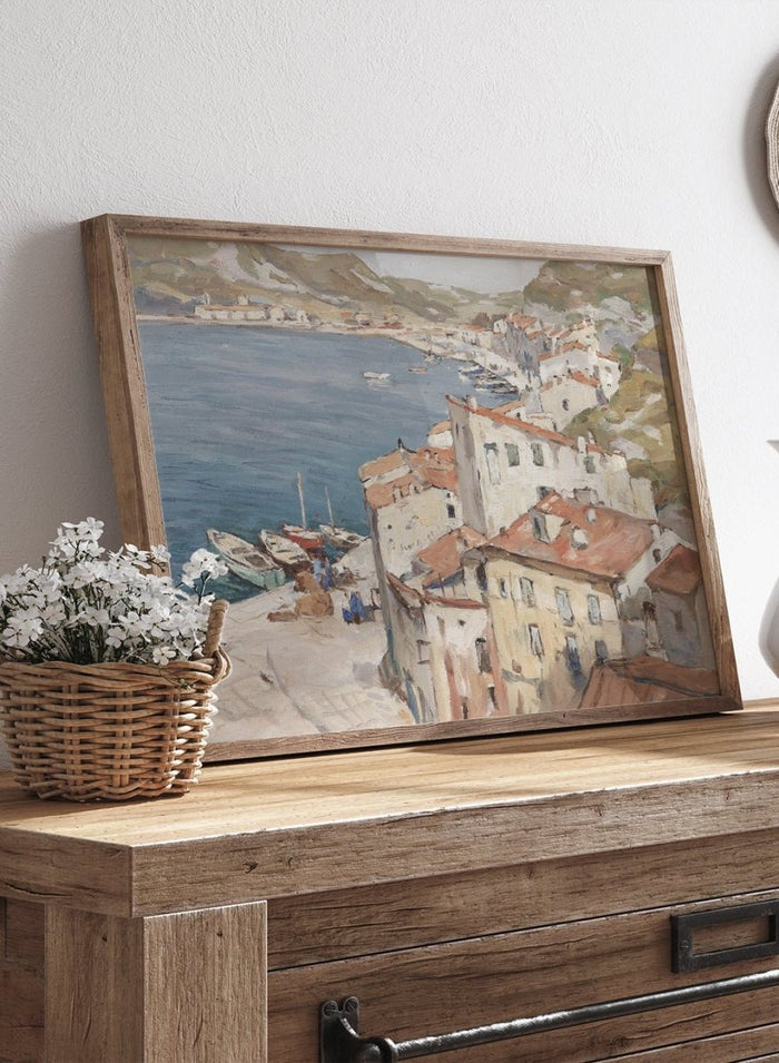 "Port of Bonifacio" Art Print_Sugar & Canvas_Franz Gruber-Gleichenberg