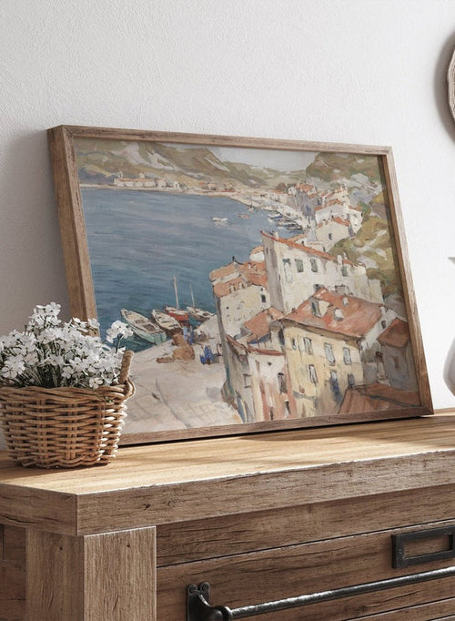 "Port of Bonifacio" Art Print_Sugar & Canvas_Franz Gruber-Gleichenberg