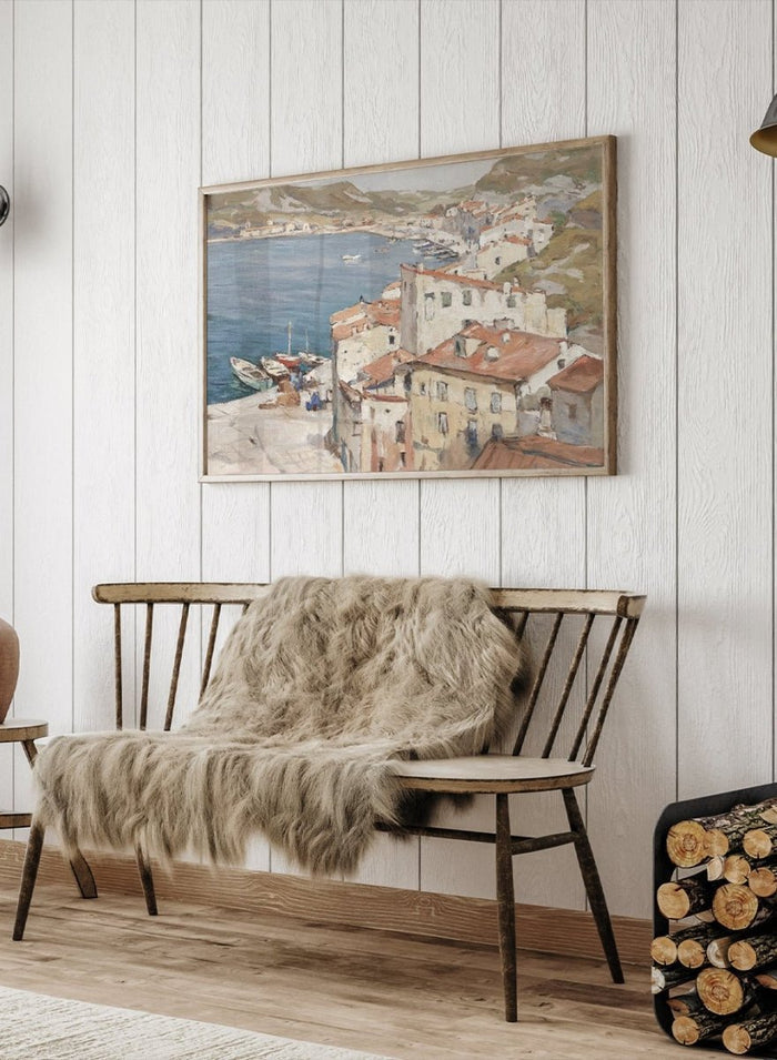 "Port of Bonifacio" Art Print_Sugar & Canvas_Franz Gruber-Gleichenberg