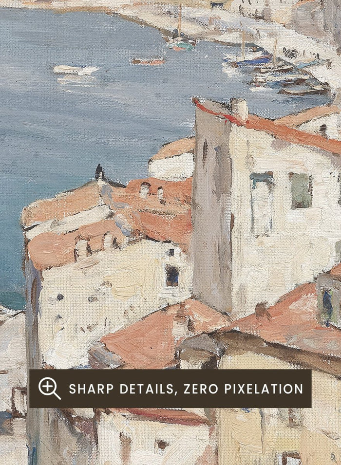 "Port of Bonifacio" Art Print_Sugar & Canvas_Franz Gruber-Gleichenberg