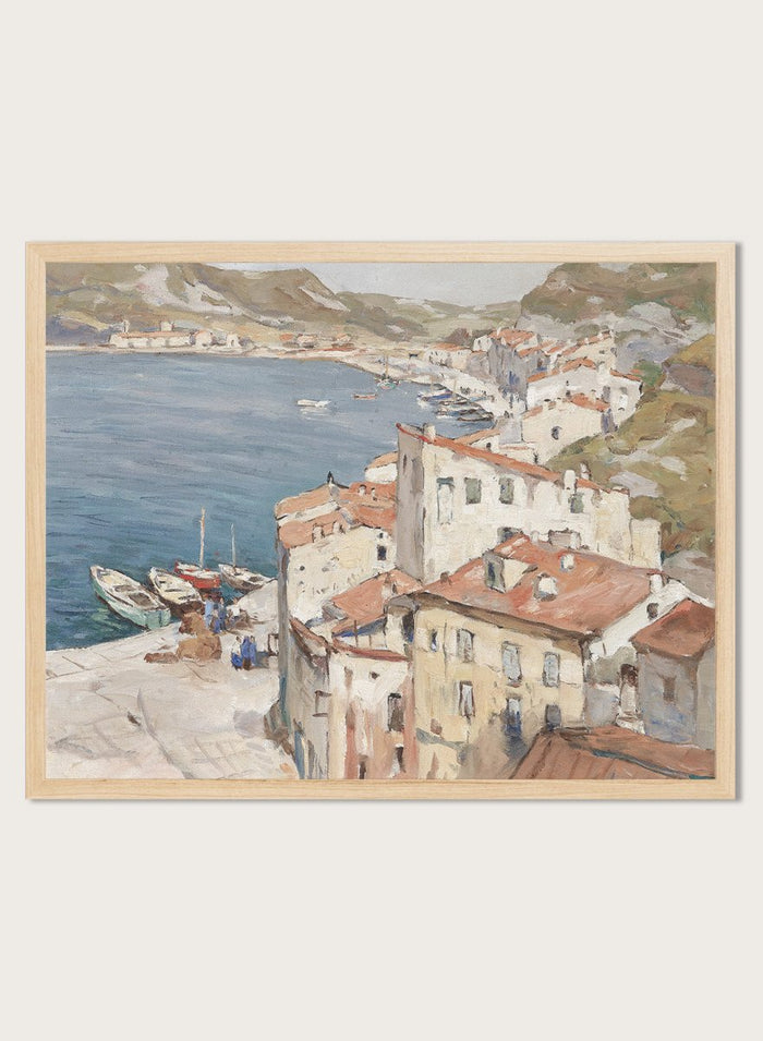 "Port of Bonifacio" Art Print_Sugar & Canvas_Franz Gruber-Gleichenberg