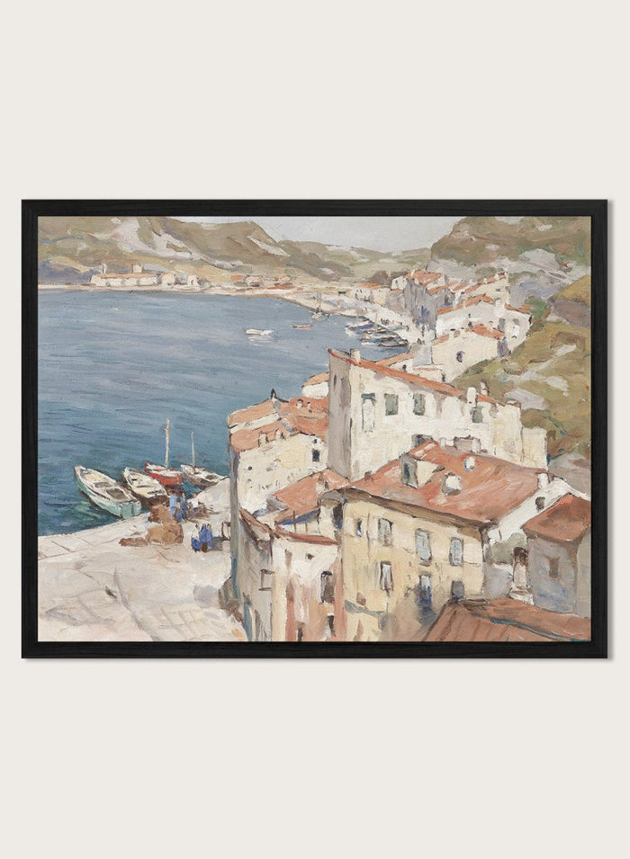 "Port of Bonifacio" Art Print_Sugar & Canvas_Franz Gruber-Gleichenberg