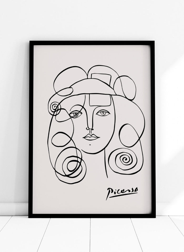 Portrait of Francoise Gilot by Pablo Picasso Print_Sugar & Canvas