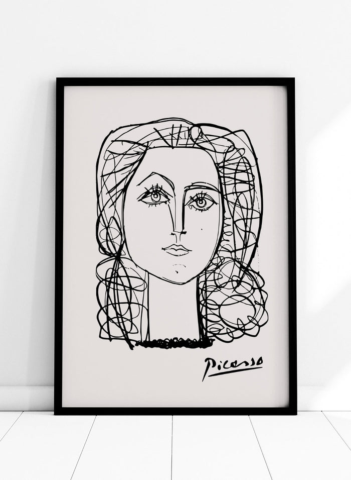 Portrait of Francoise Gilot by Pablo Picasso Print_Sugar & Canvas