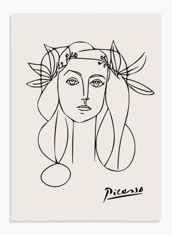 Portrait of Francoise Gilot by Pablo Picasso Print