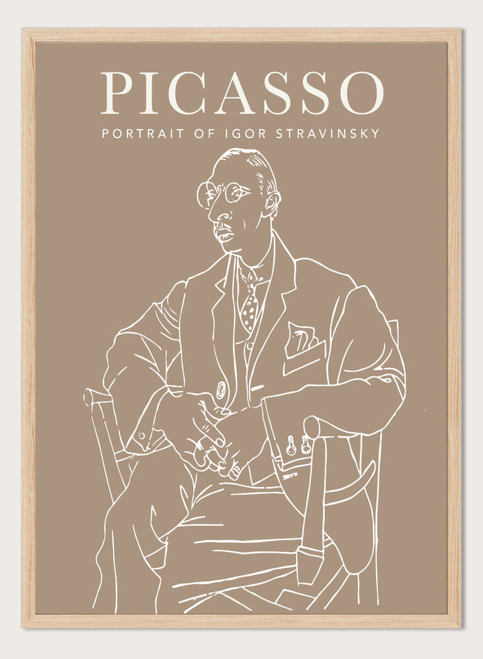 Portrait of Igor Stravinsky 1920 by Pablo Picasso Print