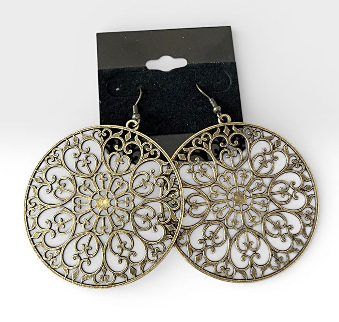 Preowned great condition Brass Earrings fashion