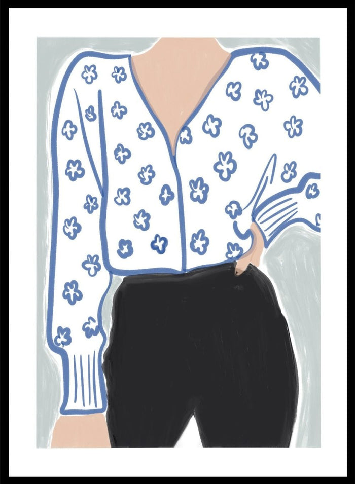 'Printed Blouse' Aesthetic Art Print_Sugar & Canvas_Sugar & Canvas