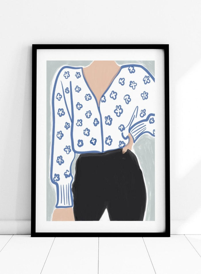 'Printed Blouse' Aesthetic Art Print_Sugar & Canvas_Sugar & Canvas