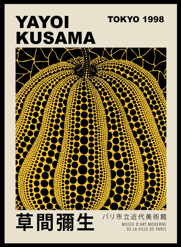 Pumpkin Forever Inspired by Yayoi Kusama Art Print_Sugar & Canvas