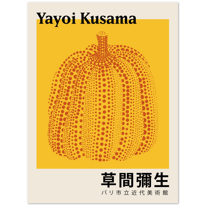 Pumpkin Forever Inspired by Yayoi Kusama Art Print_Sugar & Canvas