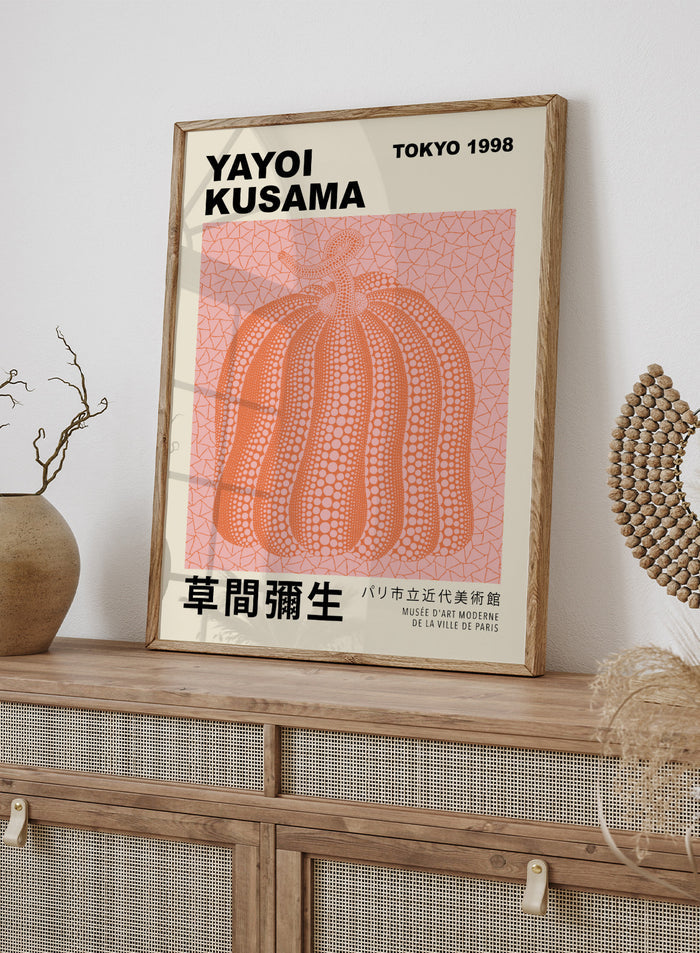 Pumpkin Forever Inspired by Yayoi Kusama Art Print