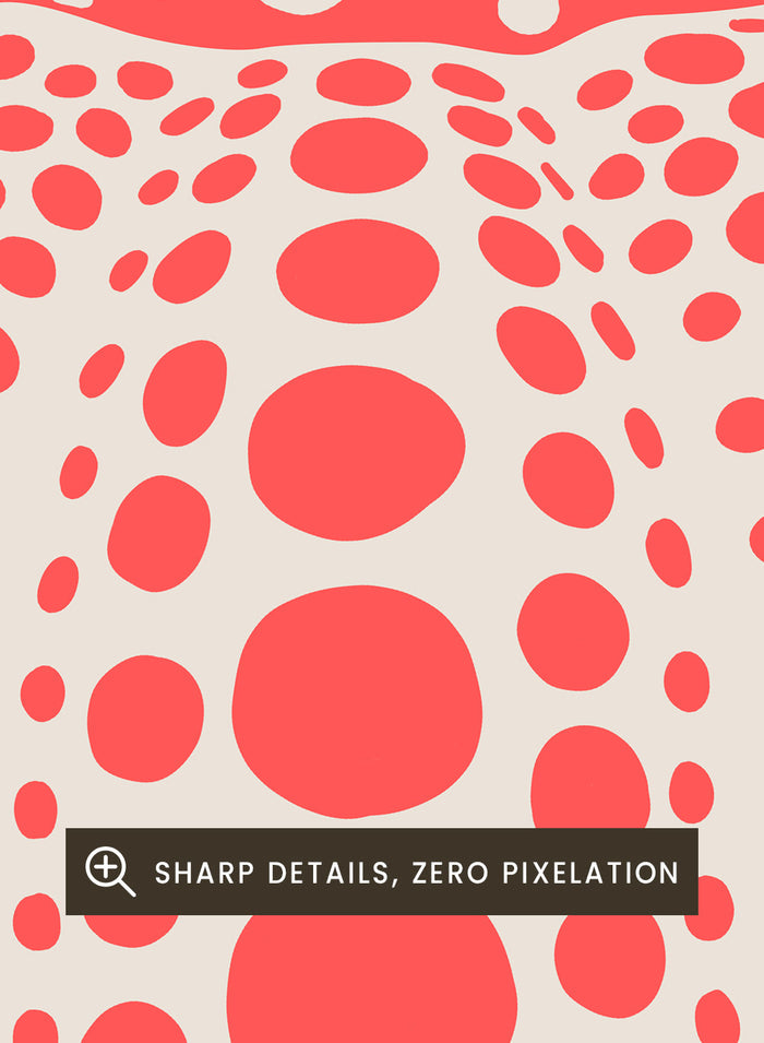 Pumpkin Forever Inspired by Yayoi Kusama Art Print