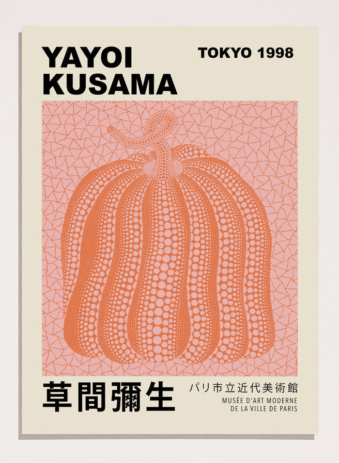 Pumpkin Forever Inspired by Yayoi Kusama Art Print