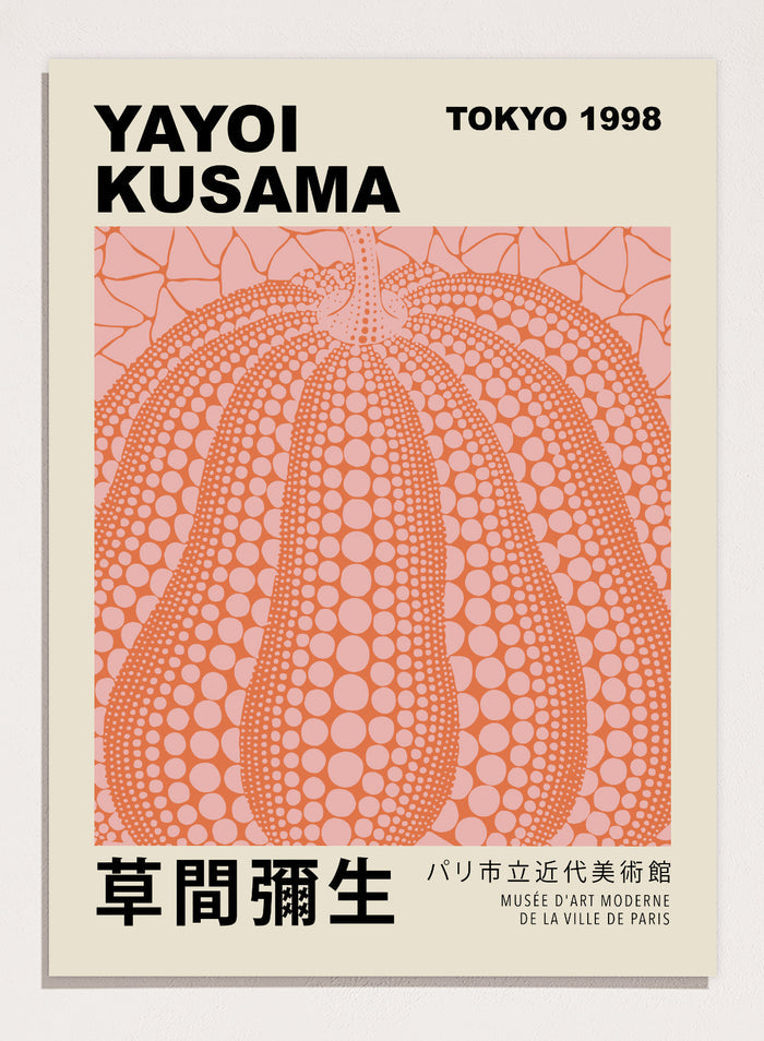 Pumpkin Forever Inspired by Yayoi Kusama Art Print