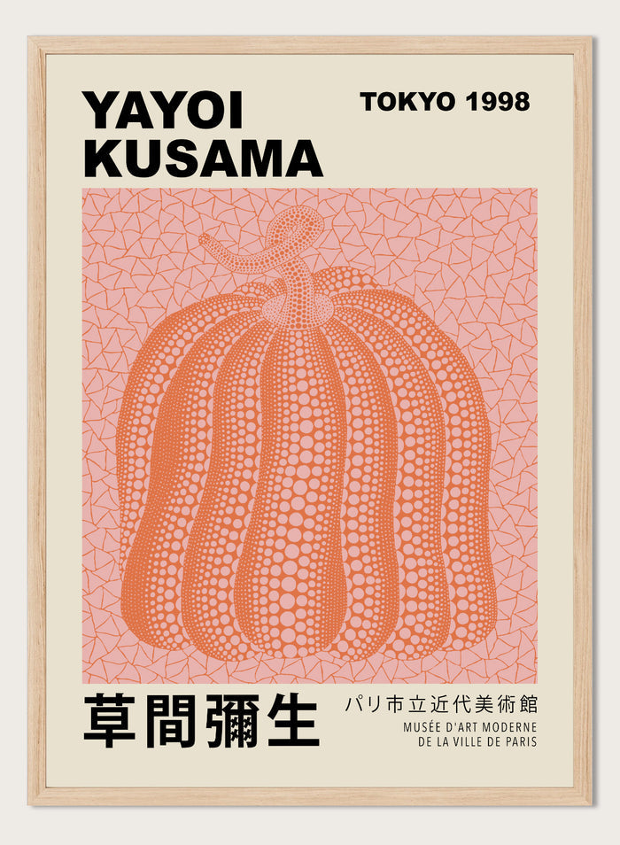 Pumpkin Forever Inspired by Yayoi Kusama Art Print