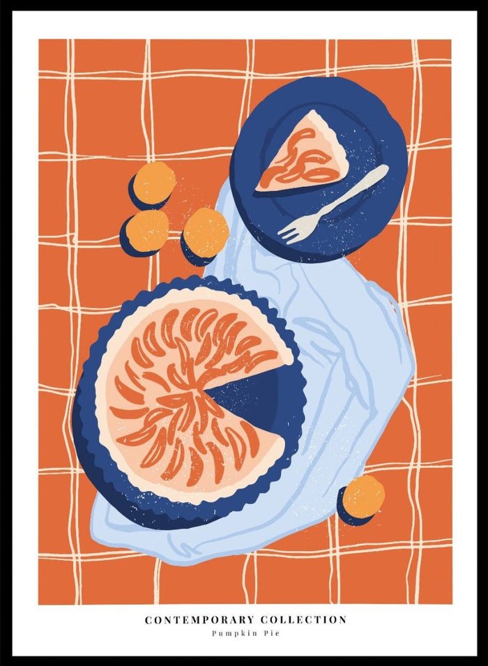 Pumpkin Pie Kitchen Illustration Art Print_Sugar & Canvas_Sugar & Canvas