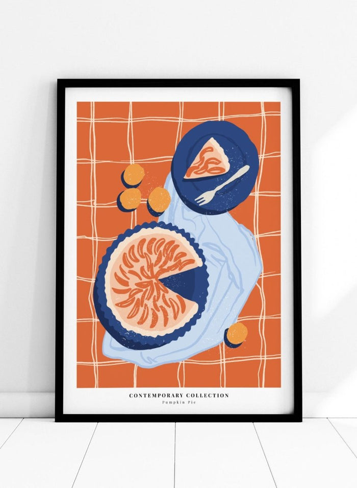 Pumpkin Pie Kitchen Illustration Art Print_Sugar & Canvas_Sugar & Canvas