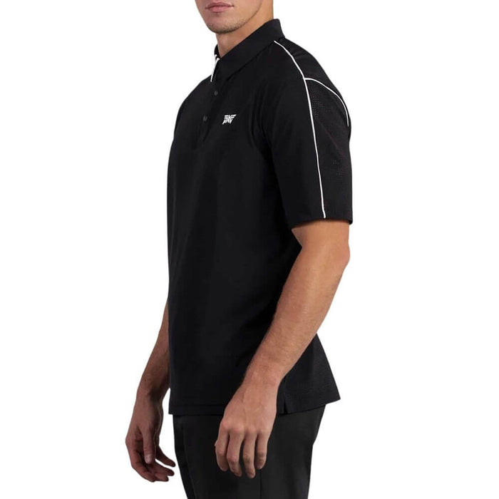 PXG Comfort Fit Fineline Golf Polo Black - 26 Men