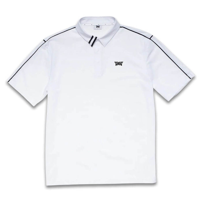 PXG Comfort Fit Fineline Golf Polo White - 26 Men