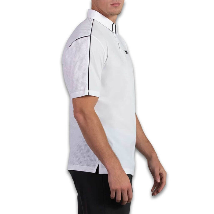 PXG Comfort Fit Fineline Golf Polo White - 26 Men