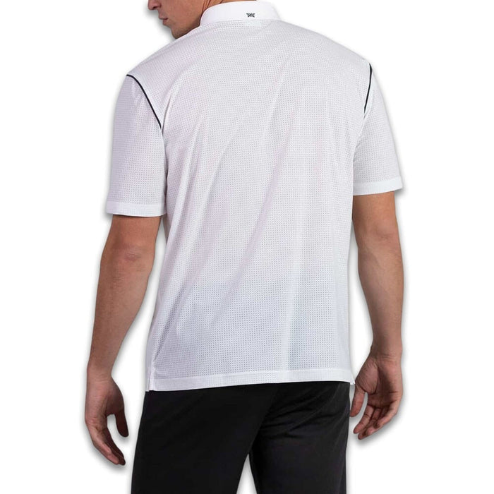 PXG Comfort Fit Fineline Golf Polo White - 26 Men