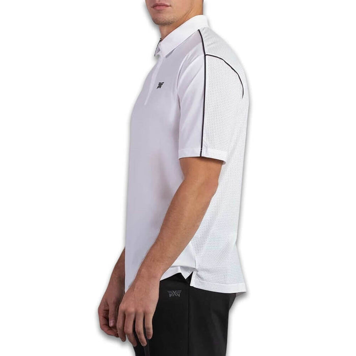 PXG Comfort Fit Fineline Golf Polo White - 26 Men