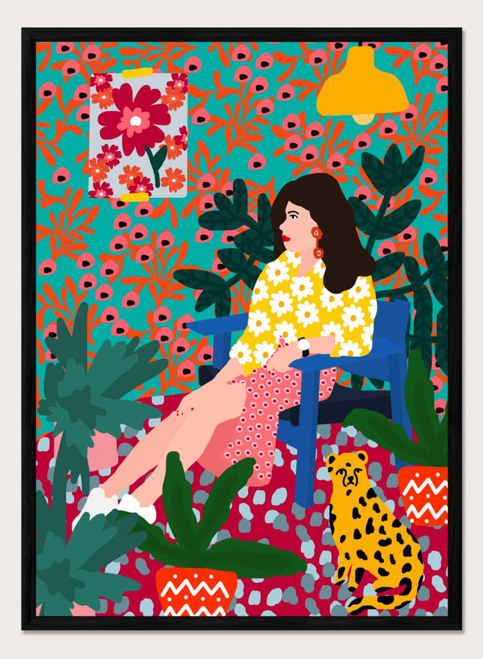A4/8x12 inches (Framing Available) / Black Wood Frame