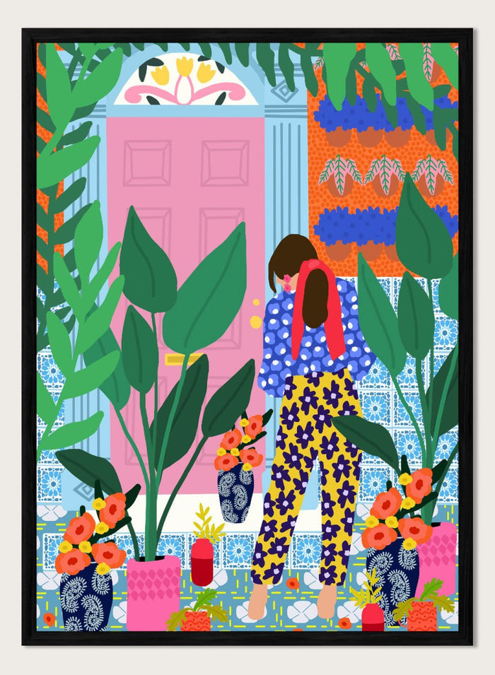 A4/8x12 inches (Framing Available) / Black Wood Frame