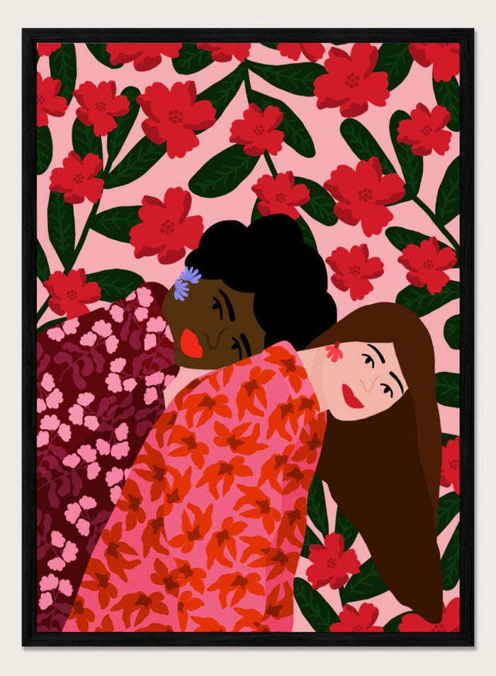 A4/8x12 inches (Framing Available) / Black Wood Frame