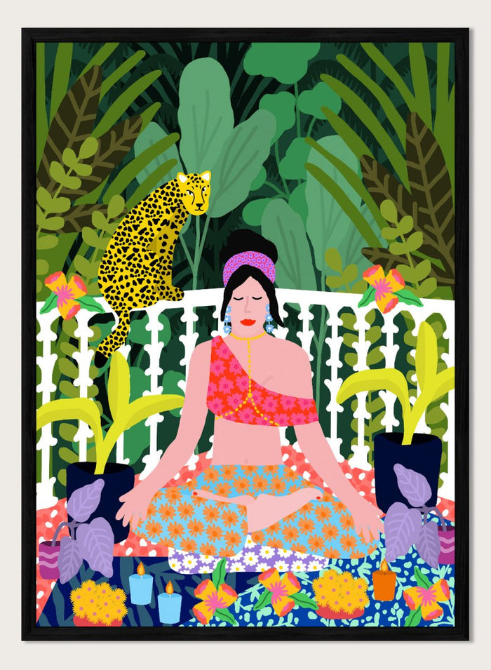 A4/8x12 inches (Framing Available) / Black Wood Frame