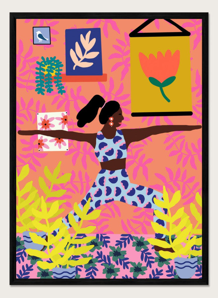 A4/8x12 inches (Framing Available) / Black Wood Frame